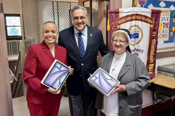 DMCA iPad Donation - Maria Guzman-Paczkowski, Michael D. Nieves, Sister Francis Marie Wystepek 2